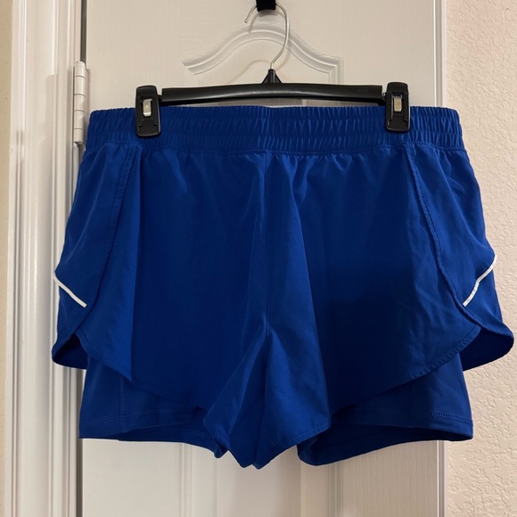 90 Degree By Reflex Blue Athletic Shorts Lightweight Performance - Picture 1 of 3